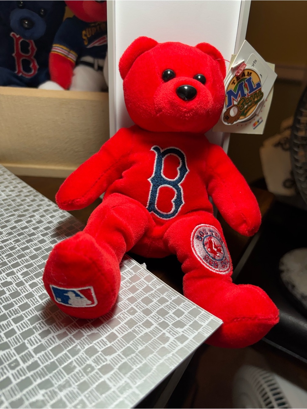 Boston Red Sox Red MLB Beanie Baby Bear-authentic ML memorabilia/collectible